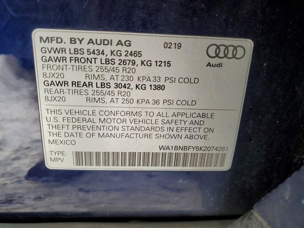 2019 AUDI Q5