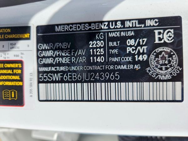 2018 MERCEDES-BENZ C