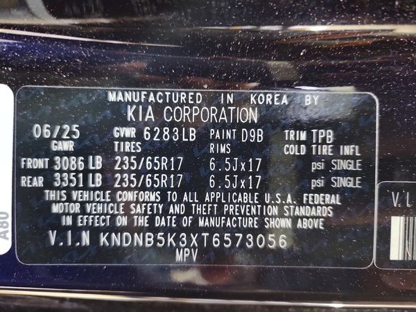 2026 KIA CARNIVAL LX, LXS
