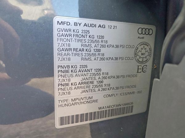 2022 AUDI Q3