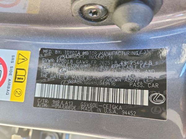 2017 LEXUS ES 350