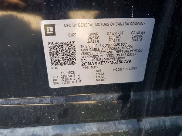 2021 CHEVROLET EQUINOX LT (1LT)
