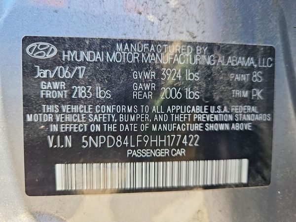 2017 HYUNDAI ELANTRA