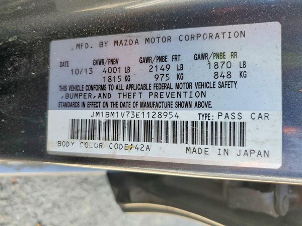 2014 MAZDA 3 Touring/GS