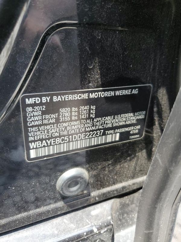2013 BMW 745LI