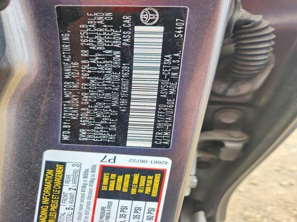 2017 TOYOTA CAMRY LE/SE/XLE/XSE