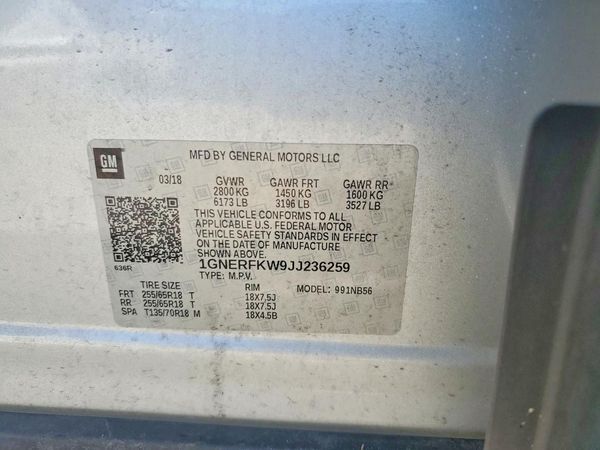 2018 CHEVROLET TRAVERSE LS