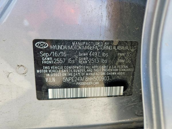2017 HYUNDAI SONATA SE, Eco