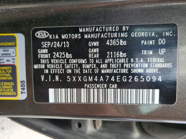 2014 KIA OPTIMA