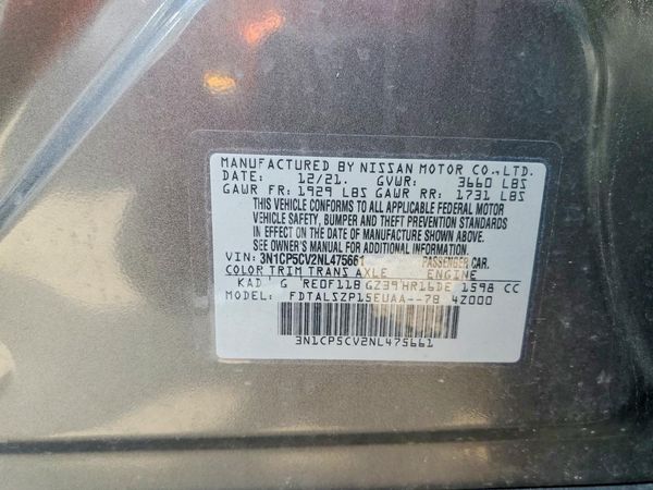 2022 NISSAN KICKS SV