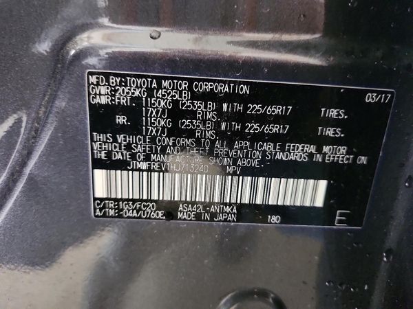 2017 TOYOTA RAV4 XLE