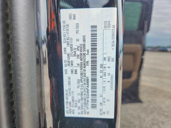 2022 FORD F150 SuperCrew