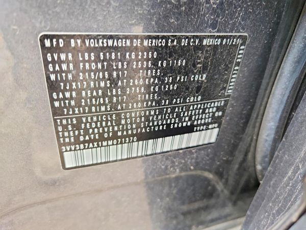 2021 VOLKSWAGEN TIGUAN SE, SE R-Line Black, SEL