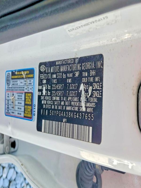 2019 KIA SORENTO L, LX, S