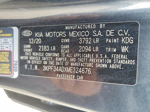 2021 KIA FORTE