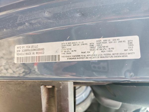 2021 RAM PROMASTER 3500