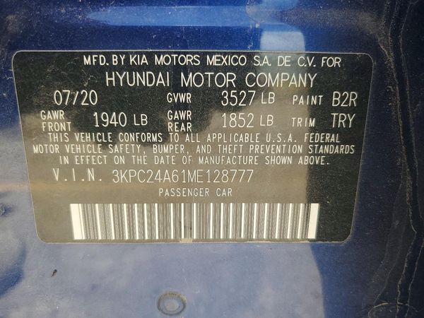 2021 HYUNDAI ACCENT SE & SEL