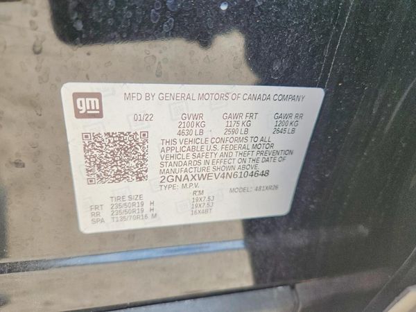 2022 CHEVROLET EQUINOX