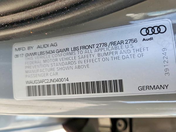 2018 AUDI A6 quattro Premium Plus