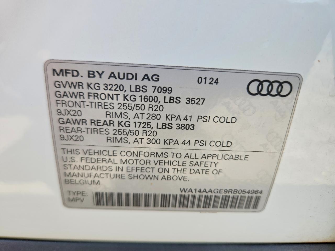 2024 AUDI Q8 E-TRON quattro Premium