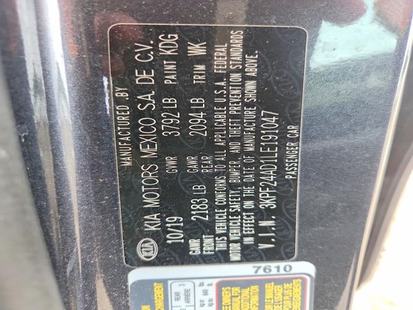 2020 KIA FORTE