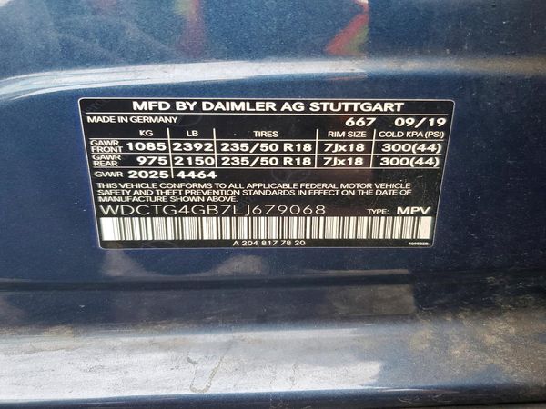 2020 MERCEDES-BENZ GLA GLA250-4M