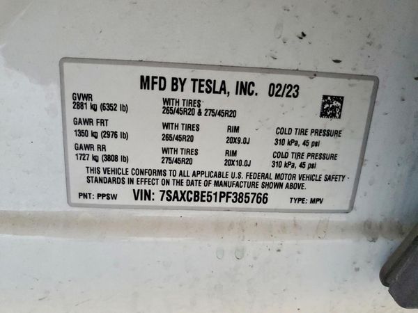 2023 TESLA MODEL X