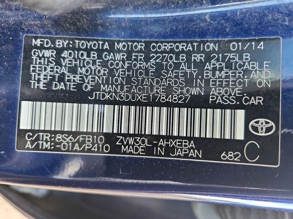 2014 TOYOTA PRIUS