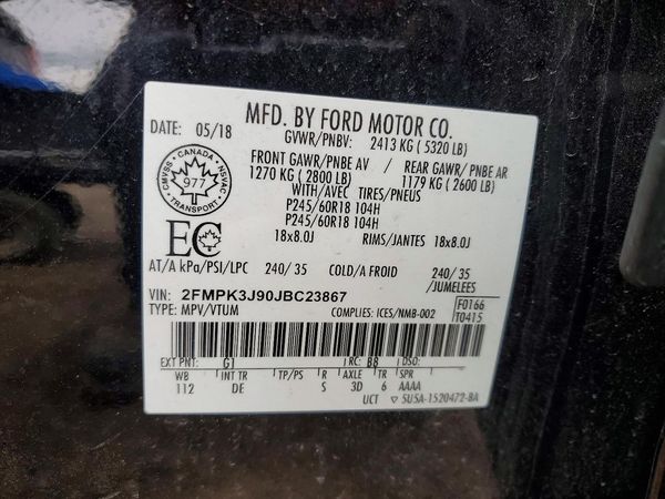 2018 FORD EDGE SEL