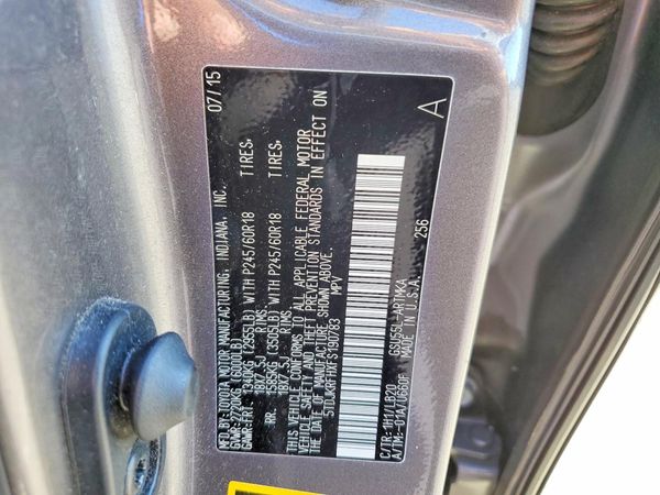 2015 TOYOTA HIGHLANDER Base/Hybrid