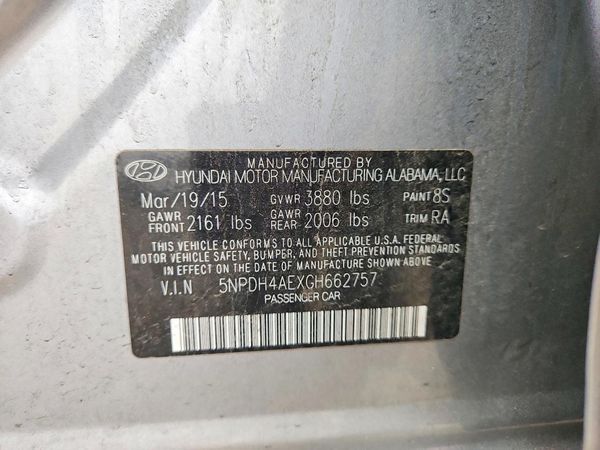2016 HYUNDAI ELANTRA