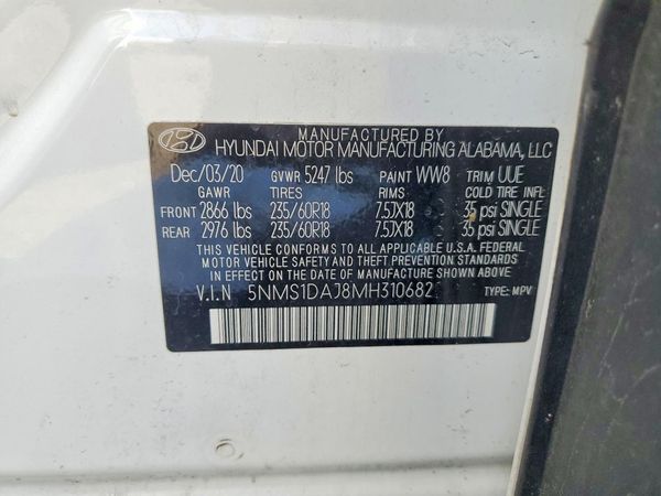 2021 HYUNDAI SANTA FE SE