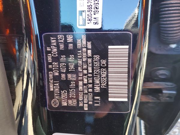 2025 HYUNDAI ELANTRA HYBRID Blue, SEL Sport