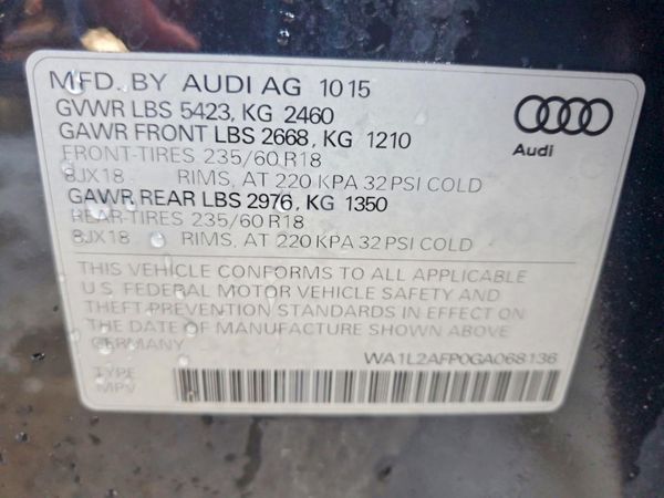 2016 AUDI Q5