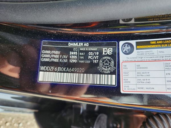 2019 MERCEDES-BENZ E