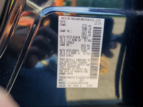 2015 INFINITI QX60