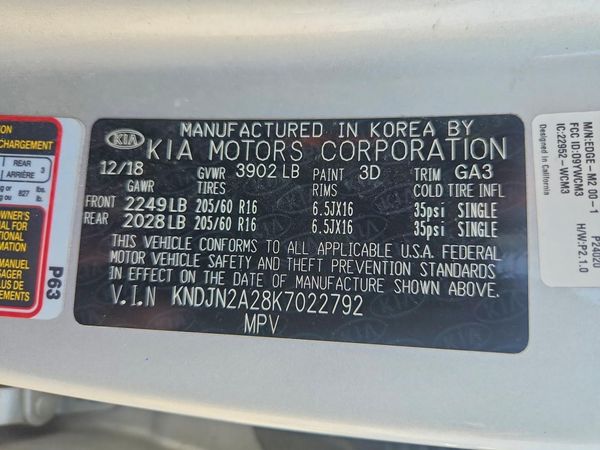 2019 KIA SOUL Base