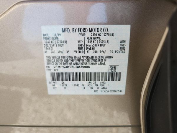 2020 FORD EDGE Titanium