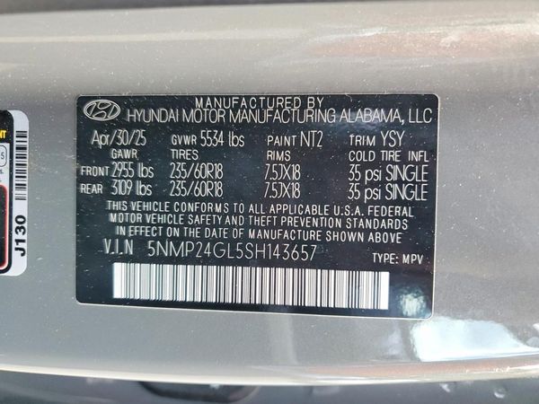 2025 HYUNDAI SANTA FE SEL