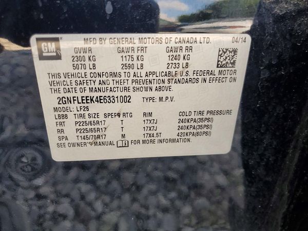 2014 CHEVROLET EQUINOX LS