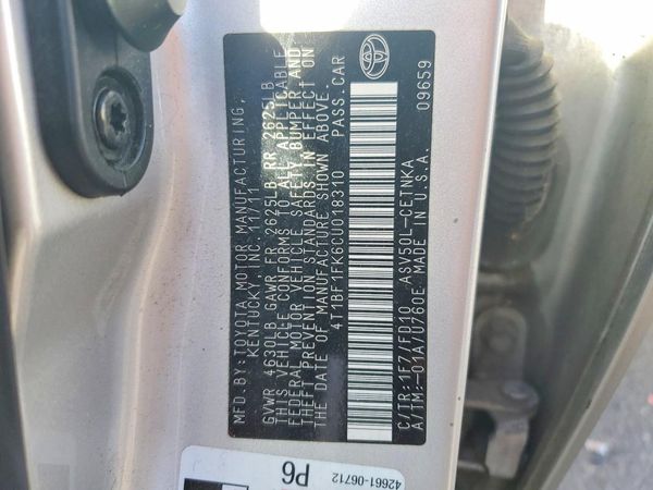 2012 TOYOTA CAMRY