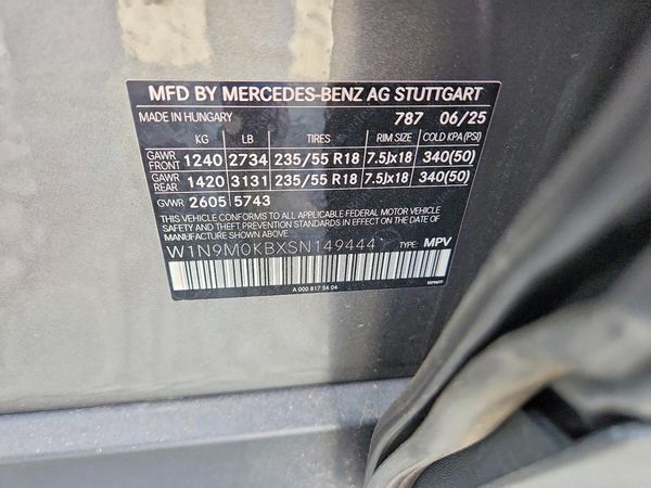 2025 MERCEDES-BENZ EQB EQB300 4MATIC