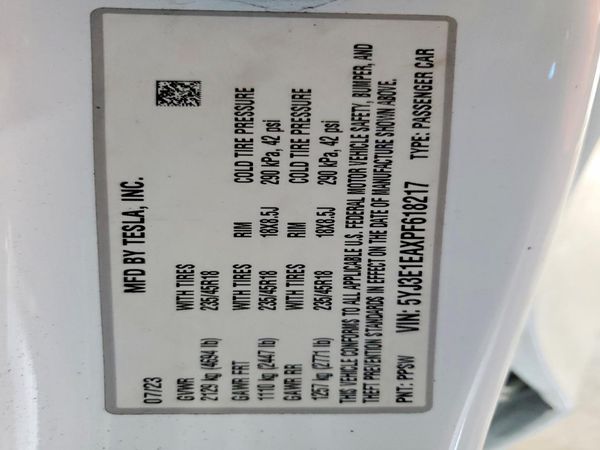 2023 TESLA MODEL 3