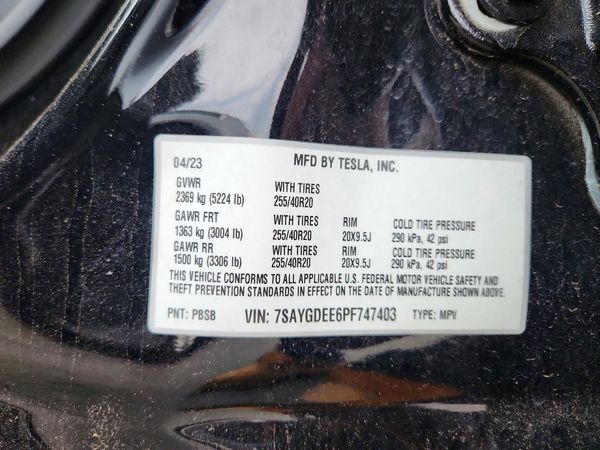 2023 TESLA MODEL Y
