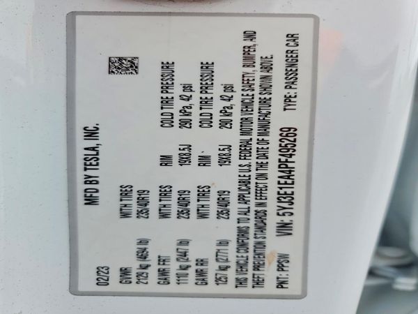 2023 TESLA MODEL 3