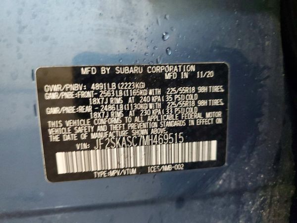 2021 SUBARU FORESTER