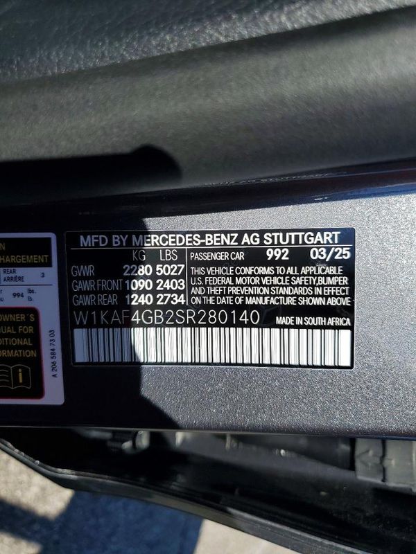 2025 MERCEDES-BENZ C C300