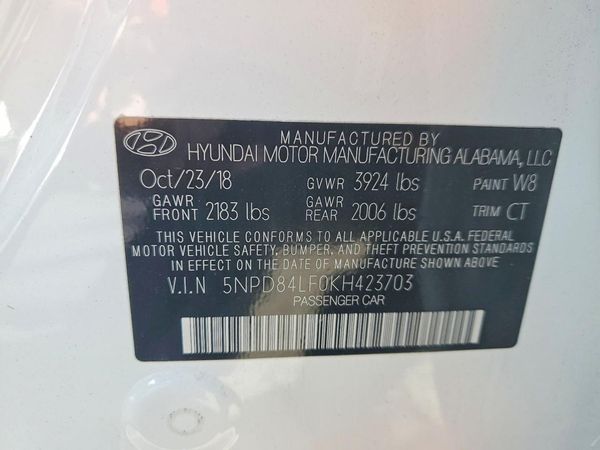 2019 HYUNDAI ELANTRA