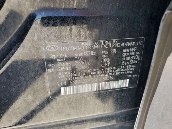 2020 HYUNDAI SANTA FE SE