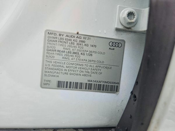 2021 AUDI Q7 quattro Premium
